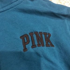 PINK Jackets & Coats - PINK Teal Quarter Zip PINK Jackets & Coats - PINK Teal Quarter Zip